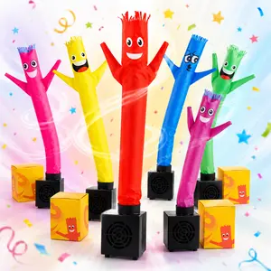 Mini Inflatable Dancing Tube Man Desk Toy, USB Powered Waving Balloon Guy with Blower Base, Funny Office Decor, Party Favor & Birthday Gift