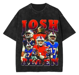 Josh Allen Bootleg Football Shirt, Buffaloo Football Shirt Gift Unisex, Football 90s Vintage Fan Gift, Retro Shirt,  American Graphic Gift Oversized Tshirt