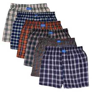Men’s Big & Tall 100% Cotton Boxer Shorts 6-Pack | Different Touch