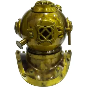 Rustic Vintage Mini Diving Helmet Replica, US Navy Mark Retro Home Decor, Perfect Gift for Divers