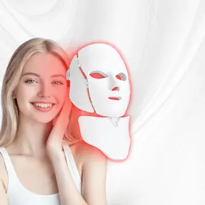 7 in 1 LED Light Therapy Mask for Face Anti-Aging Acne Care Skin Rejuvenation Remote Control Comfortable Fit Perfect Home Spa Gift Daily Use