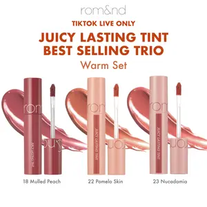 [rom&nd Live Exclusive Bundle] Juicy Lasting Tint Trio