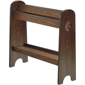 Pine Wood Saddle Rack | Ideal Saddle Stand for Horse Gear and Horse Tack Organizers | Suitable for Displaying Trophy Tack at Home | Compatible with English, Australian, Western Saddles (Walnut)