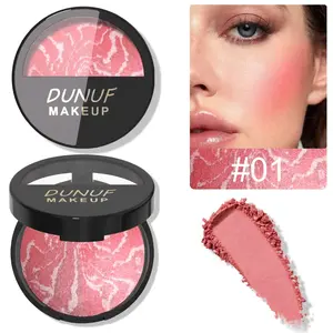 DUNUF 3-color blush palette natural