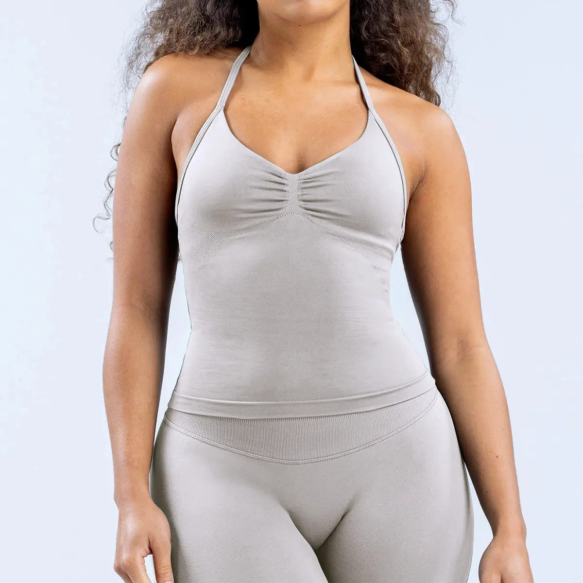 Cami + Shorts ) Feather Rice