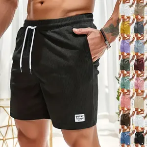 Lace-up Drawstring Shorts Summer Corduroy Sports Short Pants Men's Clothing