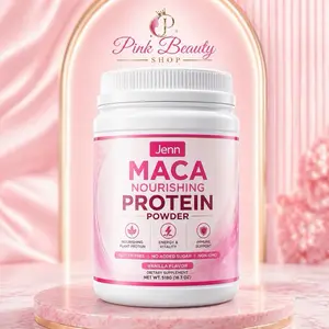 Jenn Maca Nourishing Protein Powder - Plant-Based Blend for Daily Nutrition Energy & Wellness - Vanilla Flavor - 518g