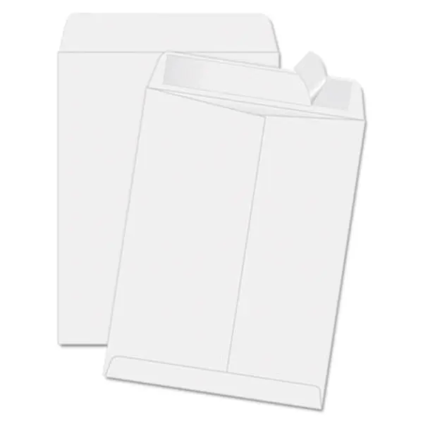 Quality Park 44834 Redi-Strip Mailing Envelope, 11.5x14.5 in White, 100-Count Box, Dust-Free Closure, Heavyweight Kraft for Important Document Protection, Office Mailing Envelopes