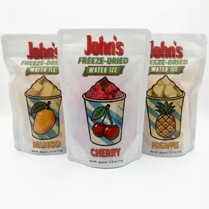 John’s Freeze-Dried Water Ice - 3-Pack Tropical Bundle (Mango, Pineapple, Cherry) - 80-Year-Old South Philly Recipe - Light & Crunchy Fruit Snacks | TikTok Candy, ASMR Sweets, Sugar Crunch