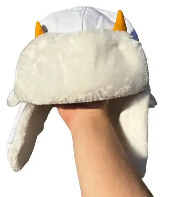 3D HORNED WEATHER REPORT EMBROIDERED USHANKA Winter Skull Cap