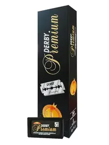 Derby Premium Double Edge Razor Blades, 100 Count
