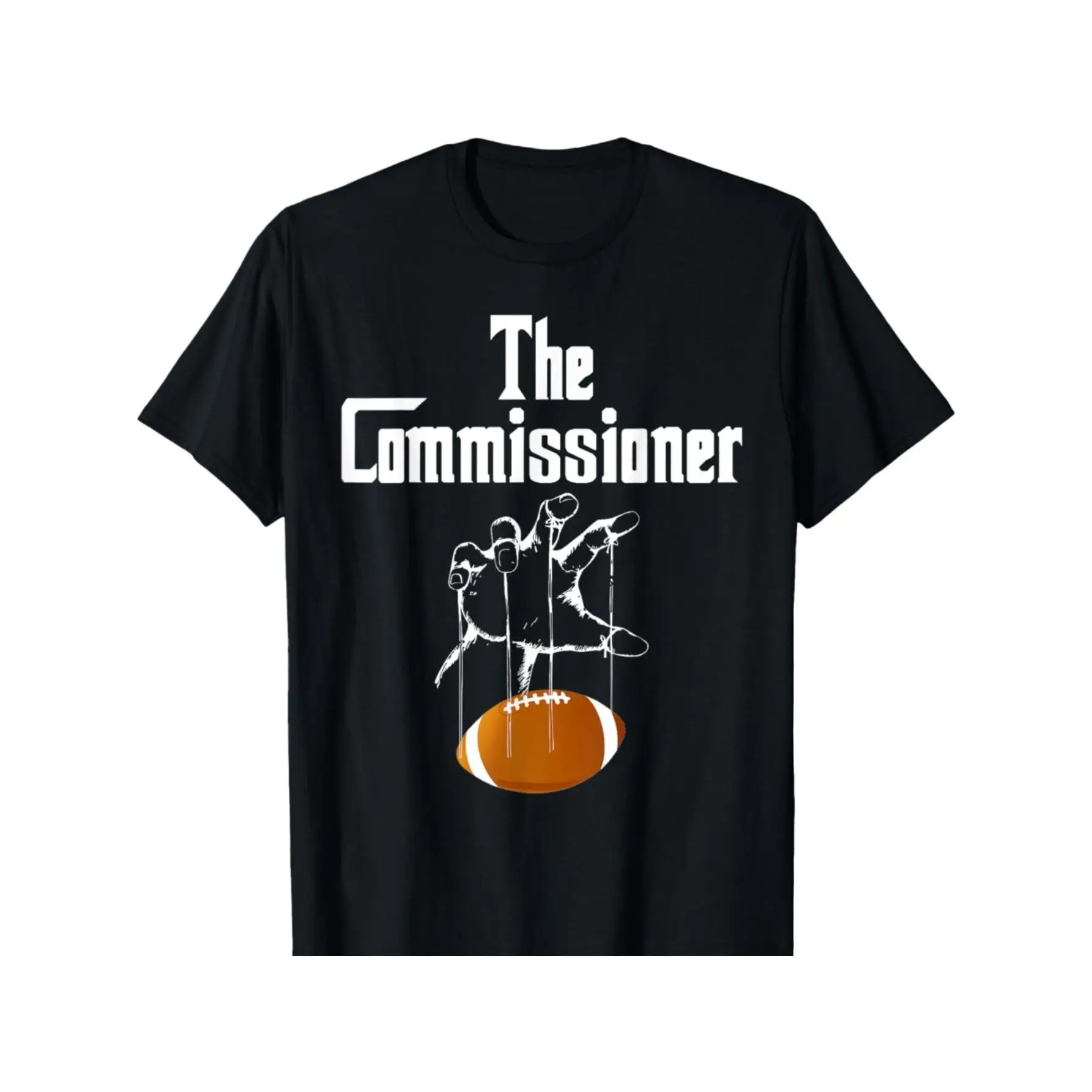 1pc Fantasy Football Commissioner T-Shirt - 100% Cotton T-Shirt - Versatile for Casual, Sports, Festive, All-Season Wear