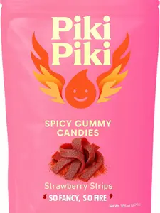 Strawberry Strips spicy gummy candies
