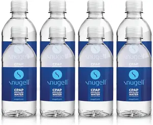 Snugell Distilled Water for CPAP Machines, Travel Size Bottles 12 oz Each –  Clean, Multi-Use, Travel-Friendly, Made in USA