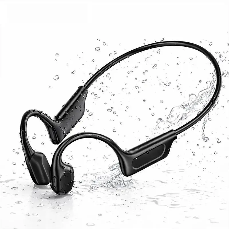 G06 Bone Conduction Neckband Wireless Earphones with Bluetooth 5.4, Waterproof Sports Design, 360° Flexible Bending, Lightweight & Comfortable Fit, Long Battery Life, Wireless Headphones for Music, Calls & Sports, Compatible with Android & iOS