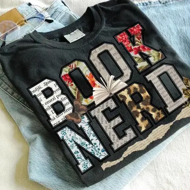 Book Nerd PRINTED Vintage T-shirt Retro Bookish Trendy Lover Retro Tee Trendy For Booktok Librarian Gift Idea Bookish