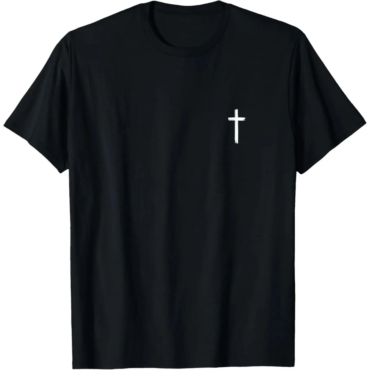 Unisex Small Cross Subtle Christian Minimalist Religious Faith T-Shirt