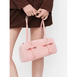 Cider BOWKNOT DECOR CYLINDRICAL SHOULDER BAG