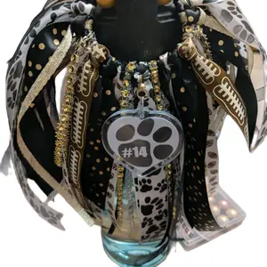 Bag Tassell Charms Customized Personalized Bird & Beds with Colorful Ribbons & Personalized sports Charm Featuring your special style