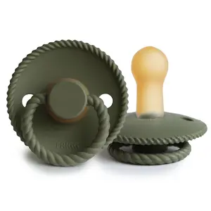 FRIGG Rope Natural Rubber Pacifier 2-Pack | Limited Edition FRIGG Rope Natural Rubber Pacifier 2-Pack | Limited Edition