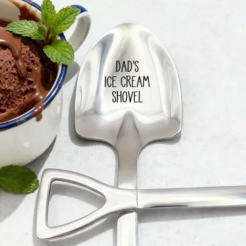 1pc Fathers Day Gift,Dad's Ice Cream Spoon,Ice Cream Scoop,Custom Ice Scream Shovel Spoon,Custom Spoon,Gift for Grandpa,Funny Gift for Dad,Birthday Gift for Dad