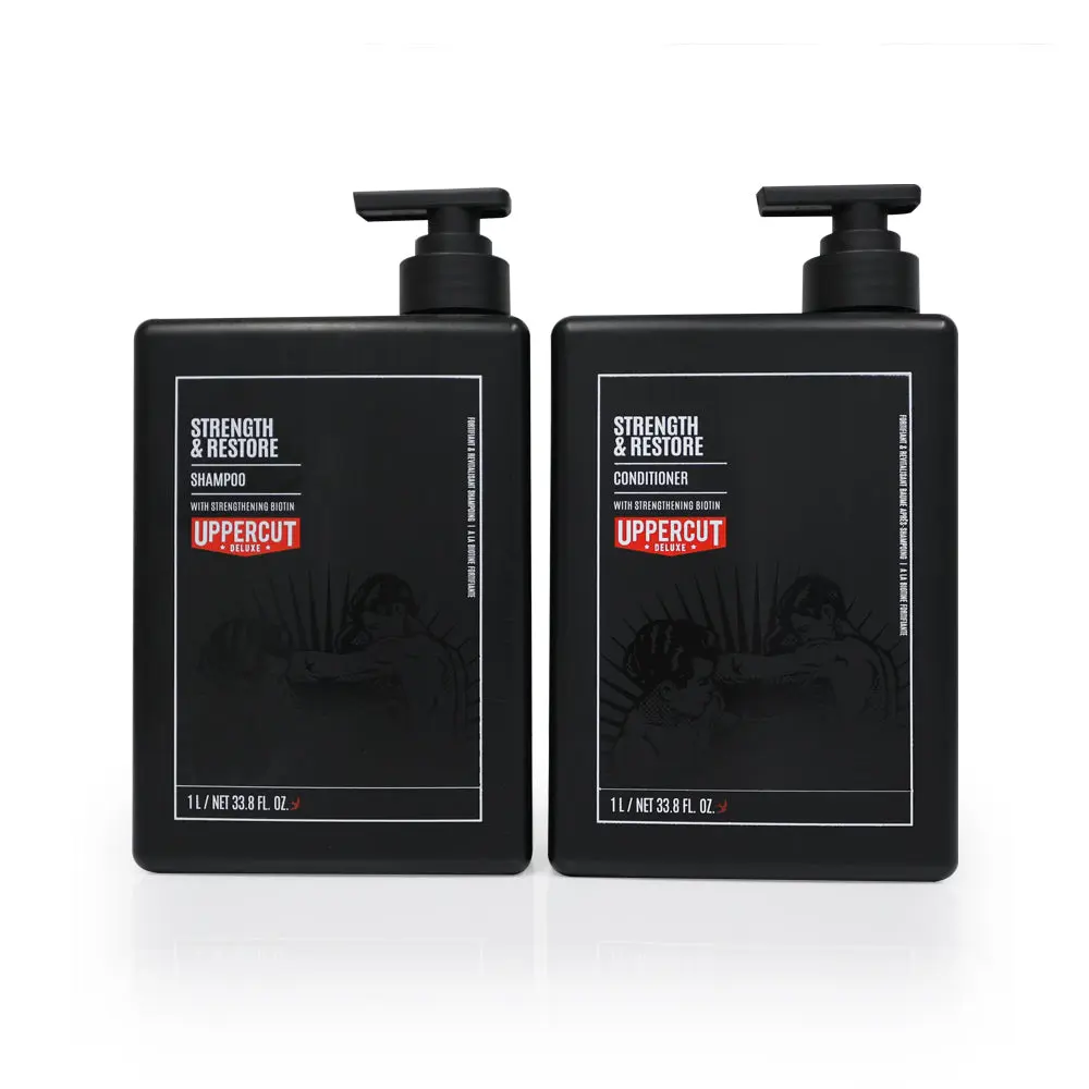 Strength & Restore Shampoo and Conditioner Kit - 1L Haircare Duo for Strength-Boosting and Hair Restoration