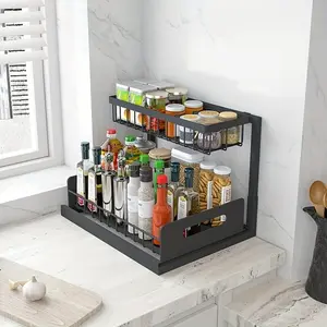 Hayzbao 2 Tier Over The Sink Dish Drying Rack, Kitchen Large Dish Drying Rack Over The Sink, Suitable for Single&Double Sinks, Dish Rack for Kitchen, Kitchen Drying Rack 70cm/24.8in-90cm/35.4in Organiser Prop Toilet Room Utensils Household