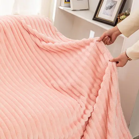 dani Super Soft Throw Blanket - 3D Striped Plush Fleece, Decorative Bedroom Blanket, Comfy and Cozy for Couch/Bed, Lightweight Home Snuggles Birthday Gift