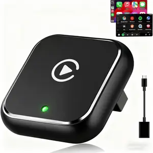 2026 Upgraded Wireless CarPlay Adapter – Fast Connection, No Latency, Supports Hands-Free Calls,  Effortlessly Converts Wired to Wireless CarPlay Adapter, Compatible with iPhone iOS 10+ & Android Auto