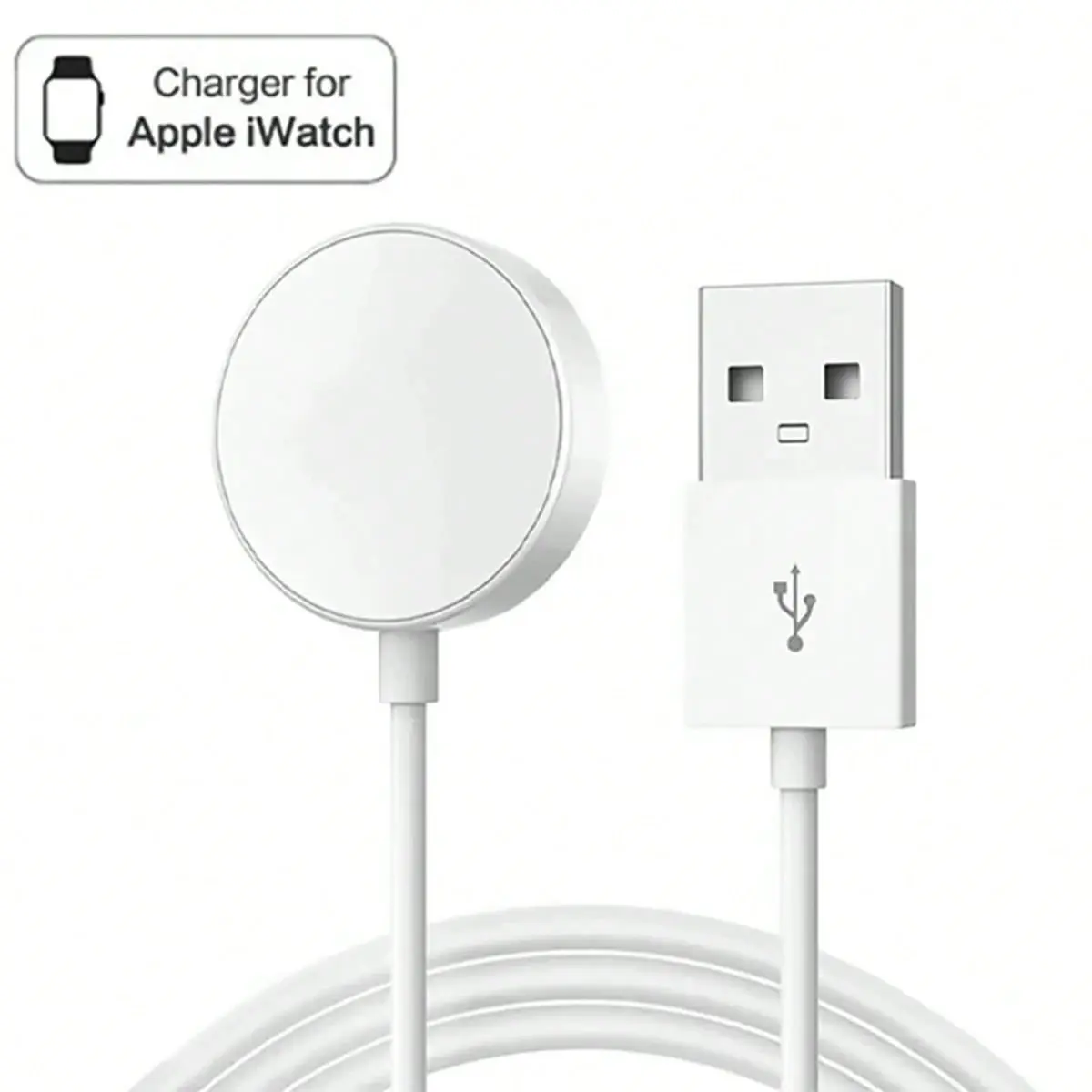100cm Wireless Magnetic Charger Cable, Compatible with Apple Watch Series Ultra/9/8/7/se/6/5/4/3/2/1, Efficient Charging Line, Magnetic Charger Pad, Includes Charging Cable