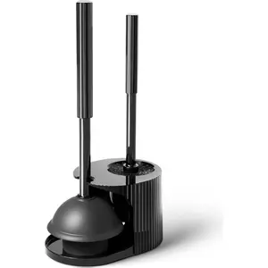 2 in 1 Toilet Plunger and Brush Set，Extended Handle Plunger，Toilet Bowl Brush Plunger Set,Bathroom Cleaning Tools ，Toilet Brush Plunger Combo，Cleaning Brush，Bathroom Cleaning Supplies