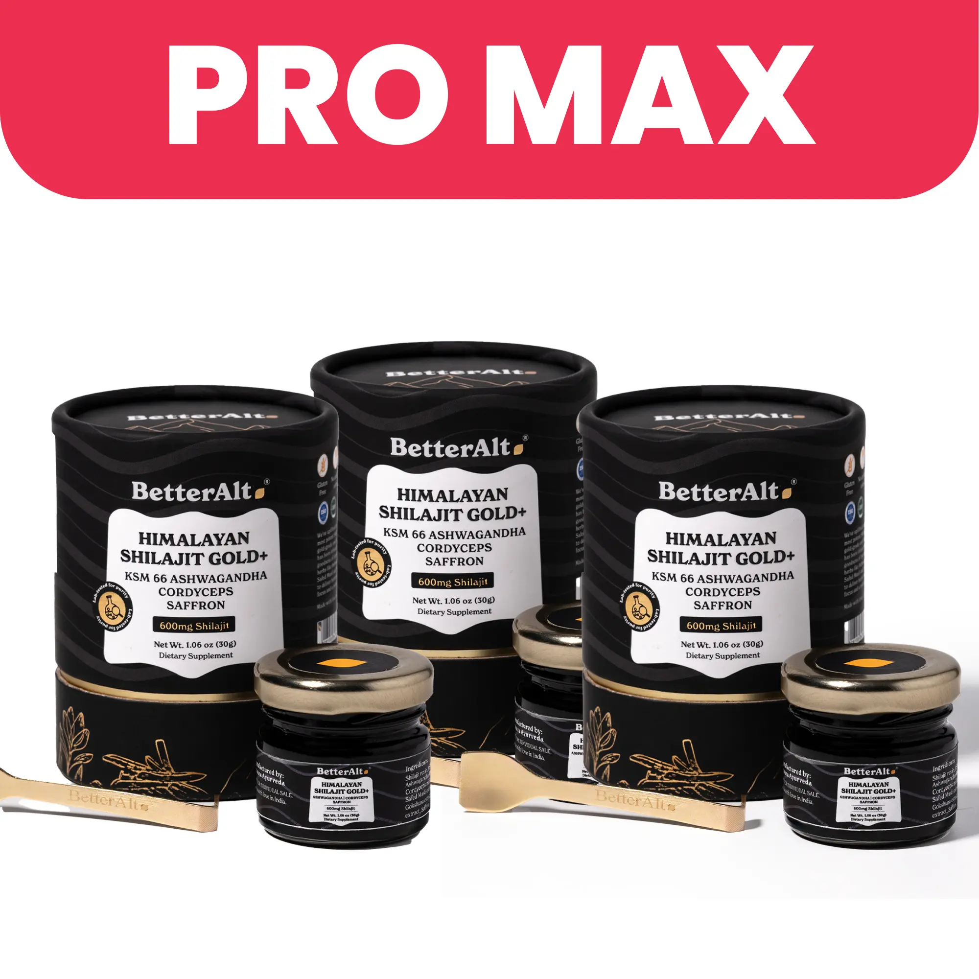 Shilajit Cordyceps Resin - Pack of 3