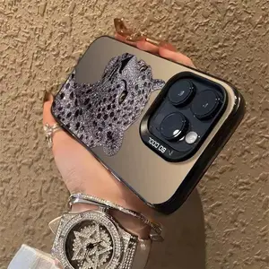 Phone Case - Gray Diamond Leopard Print, Suitable for Iphone Phone Case