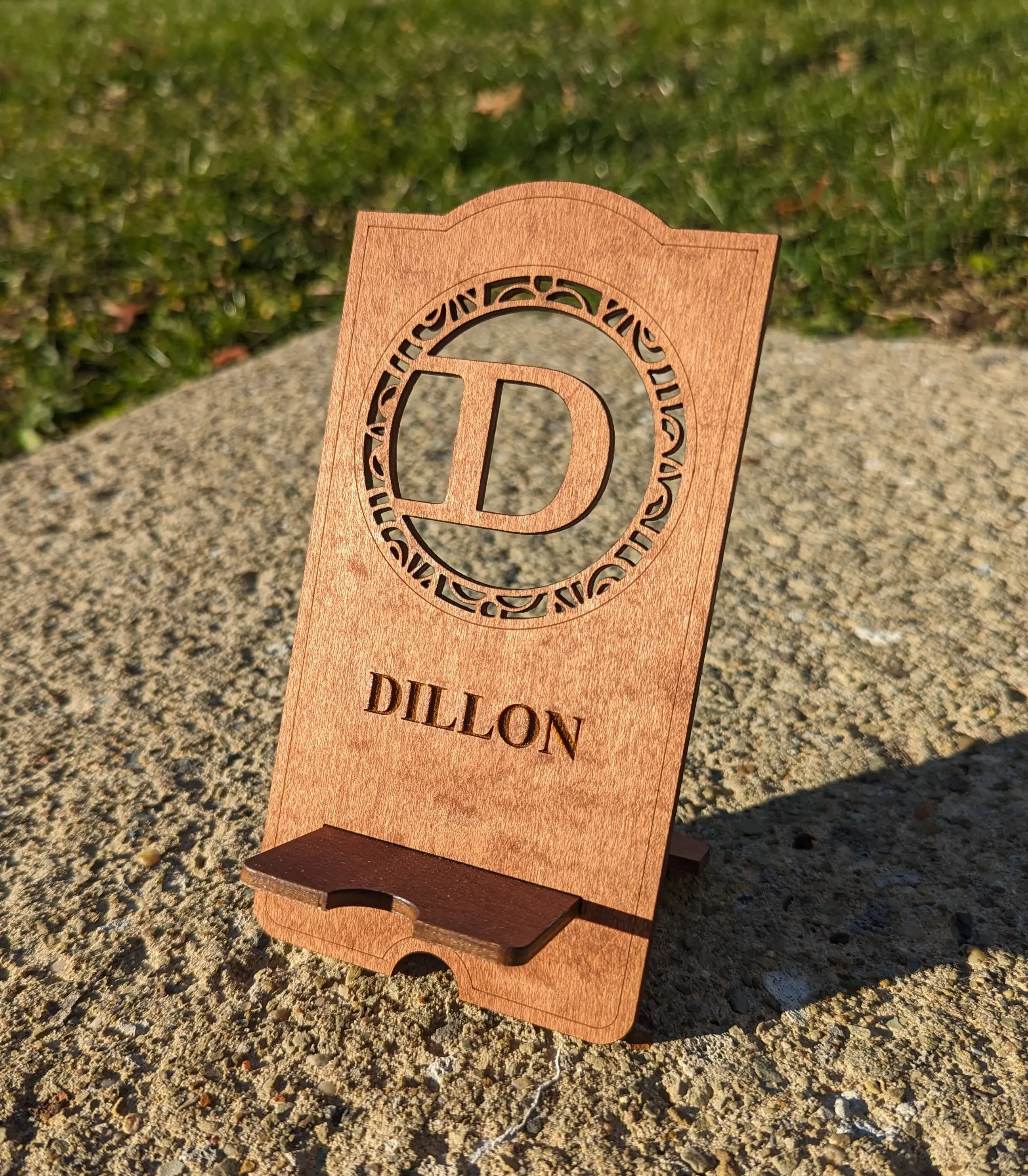 Wooden Personalized Phone stand