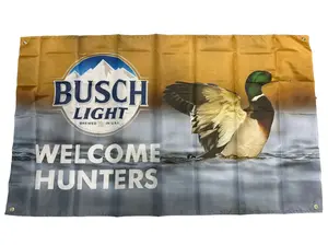 Ducks Beer Welcome Hunters Banner 3x5ft