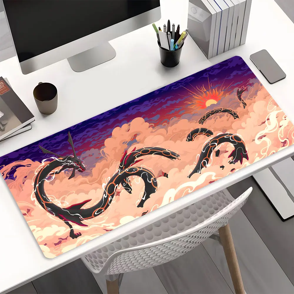Anime Monster Pattern Large Gaming Mouse Pad, Desktop Protection Pad,Washable Rubber Pad Non-Slip Lock Edge Multi-Size Mouse Pad Suitable For Home Office,Good Gift for Family and Friends, Gaming Desk Accessory, Computer Accessories For Desk