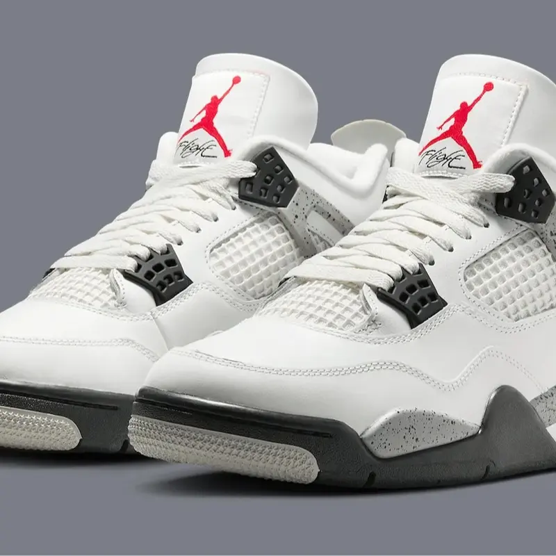Nike Air Jordan 4 Retro White Cement FV5029-100 Men's Fashion Sneaker New