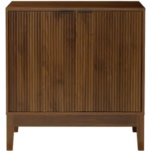 Best Choice Products 2-Door Reeded Storage Cabinet w/ Soft-Close Doors, Multipurpose Accent Furniture