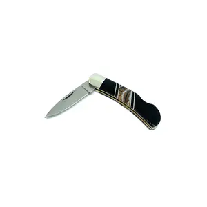 Mammoth Tusk and Black Jet Inlay Knife