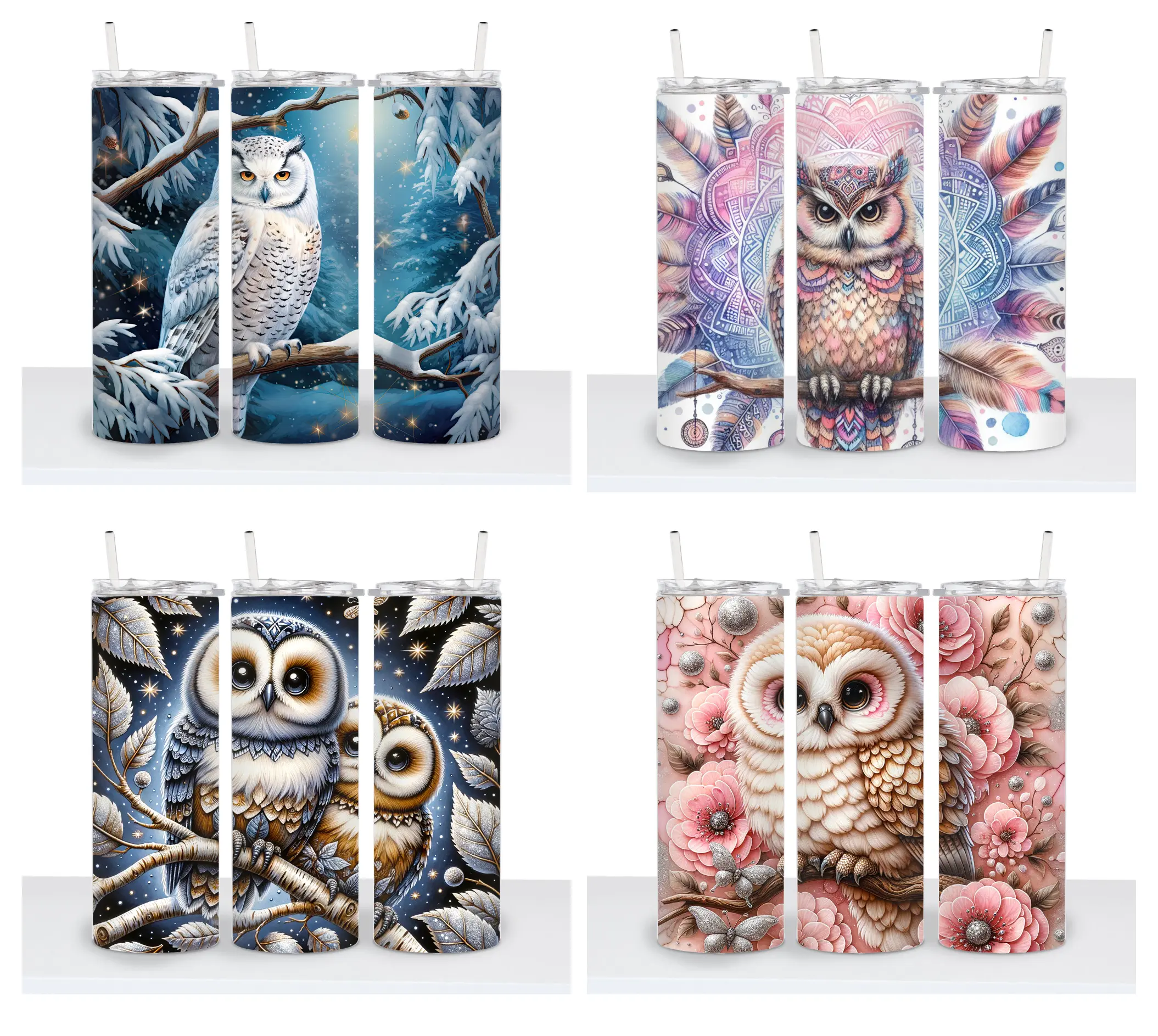 Owl Choice 20oz Tumbler - Stainless steel double wall insulated
