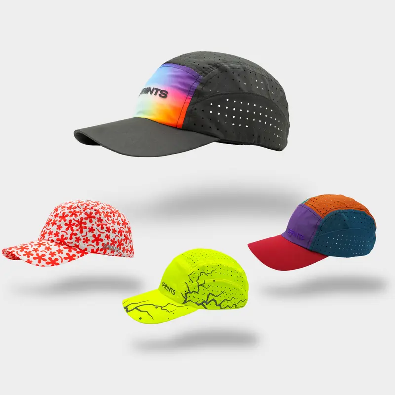Sprints HyperG Racing Hats: Performance Running Hat, Athletic Cap, Lightweight, Breathable, Moisture Wicking, Quick Dry, Marathon, Half Marathon, 5K, 10K, Trail Running, Training, Workout, Gym, Outdoor, Endurance, Race Day, Unisex, Adjustable, Activewear