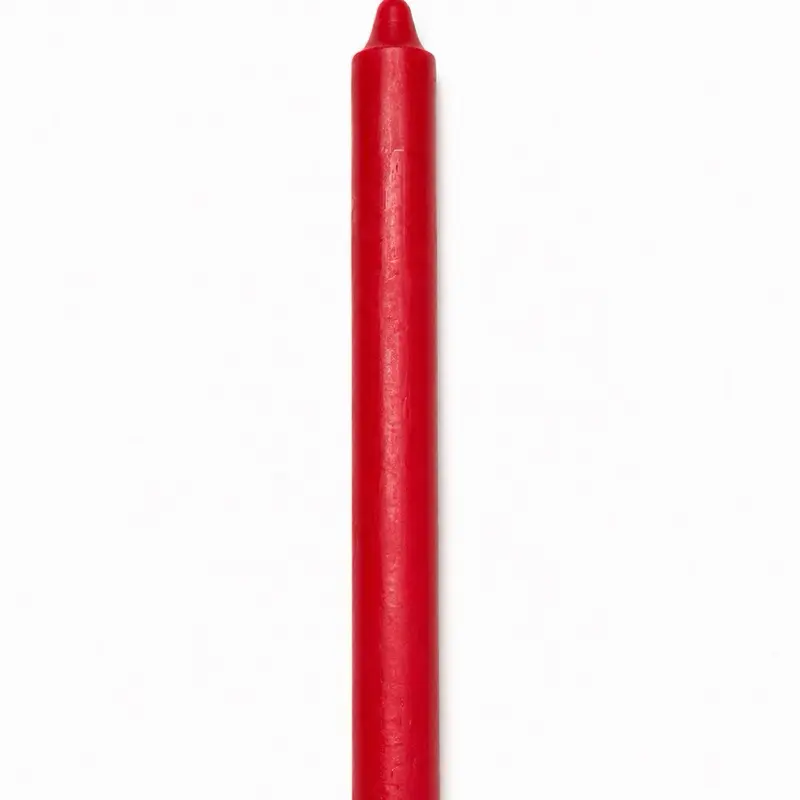 Red candle stick 9in, vela roja palo 9 pulgadas