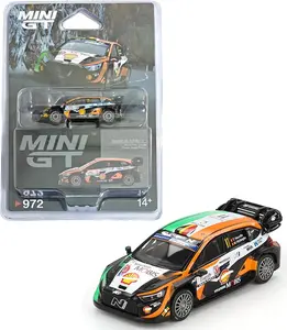 Mini GT 1:64 Hyundai i20 N Rally1#11 2023 Rally Croatia Power Stage Winner Diecast Model Car Limited Edition MGT00972