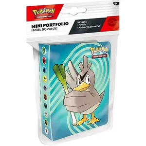 Pokémon TCG Mini Portfolio Q1 2025 - Holds 60 Cards Includes 1 Booster Pack Perfect for Collectors Ages 6+