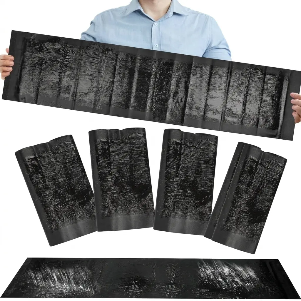 Indoor Adhesive Sticky Pads (4 Pack) - High-Strength Non-Toxic Adhesive Tape Waterproof Monitoring Sheets, 11in Width with 24in/48in Length Options for Home & Festive Decorations