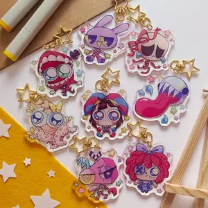 TADC Acrylic Keychains | Amazing Digital Circus | Pomni, Jax, Kinger, Caine, Ragatha, Gangle, Zooble, Bubble