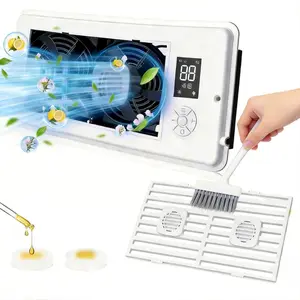 Mother's Day Gift—“4*10”  Register Booster Fan  10-Speed More Air Thermostat & Remote Contro Powerful Hot & Cold Air  nstall in /Floor Vents. Negative Ion & Ultra Quiet. Get Better AC/Heating!Removable face mask for easy cleaning  Easy Installation