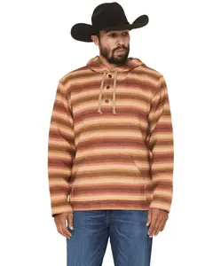 Pendleton Men's Driftwood Striped Print Hooded Sweatshirt - Rk860-81891