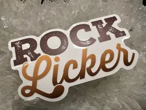 Rock Licker Rockhounding Vinyl Sticker