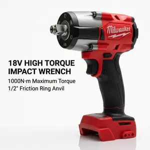 Milwaukee M18 18V 1000Nm    hardware drill kit high torque impact wrench machine power tool